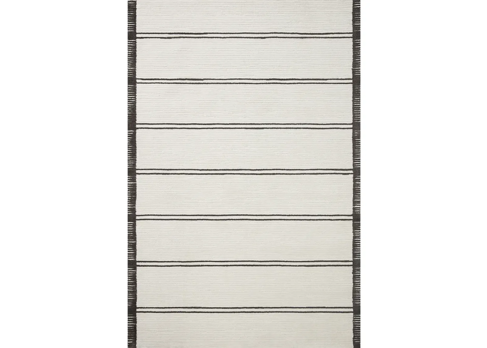 Logan LOG02 White/Mocha 8'6" x 12' Rug