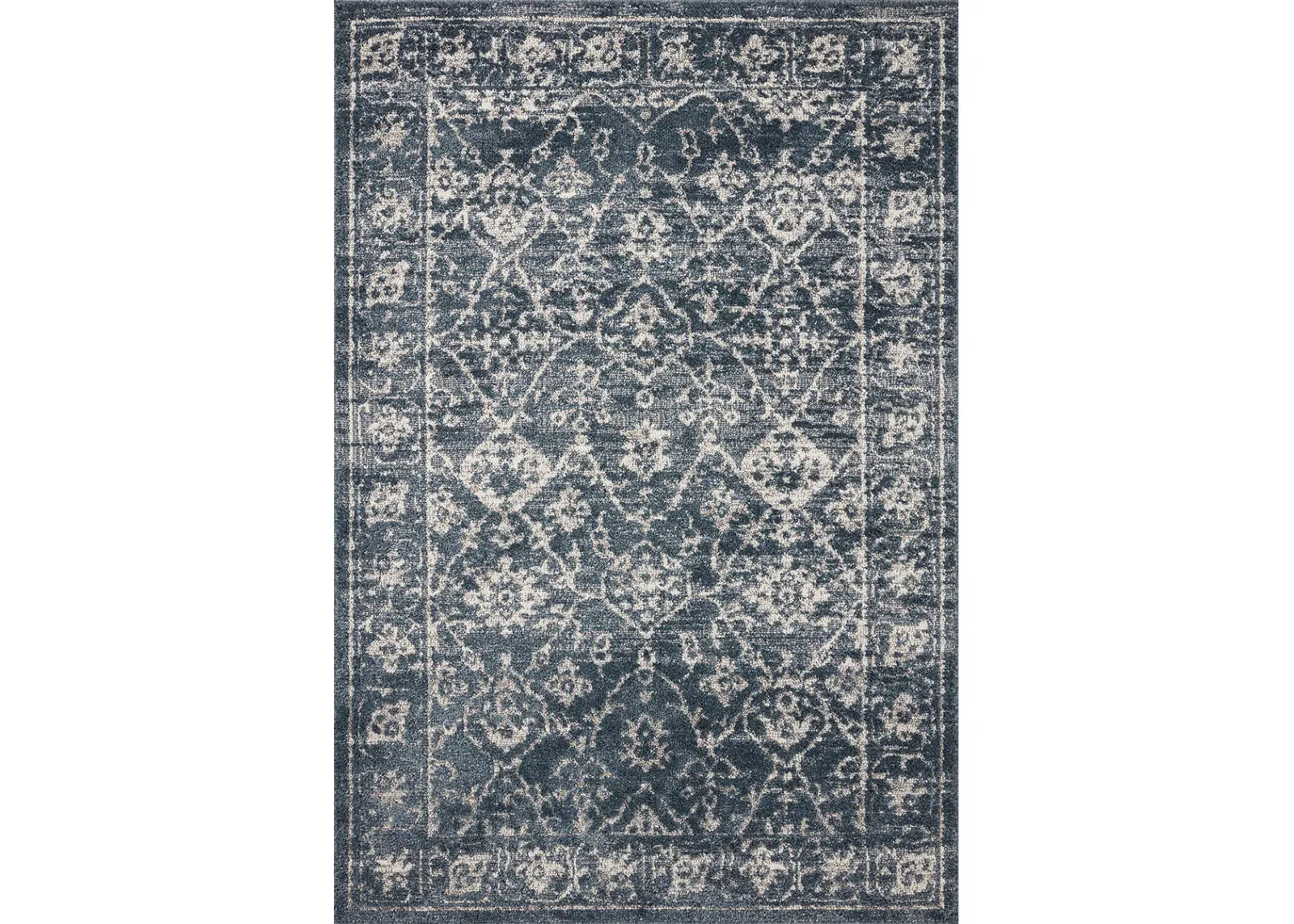 Gigi Navy/Stone 6'7" x 9'2" Area Rug by Magnolia Home by Joanna Gaines x Loloi