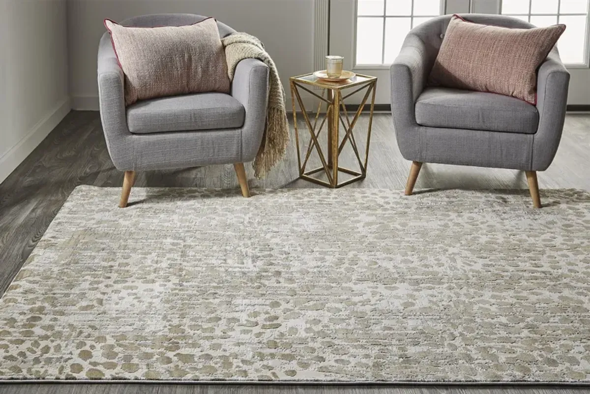 Waldor 3837F Brown/Ivory/Tan 1'8" x 2'10" Rug