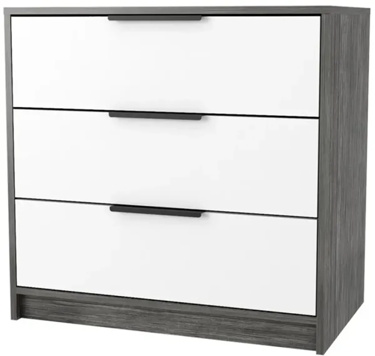 Cannon 3-Drawer Dresser Smokey Oak And White