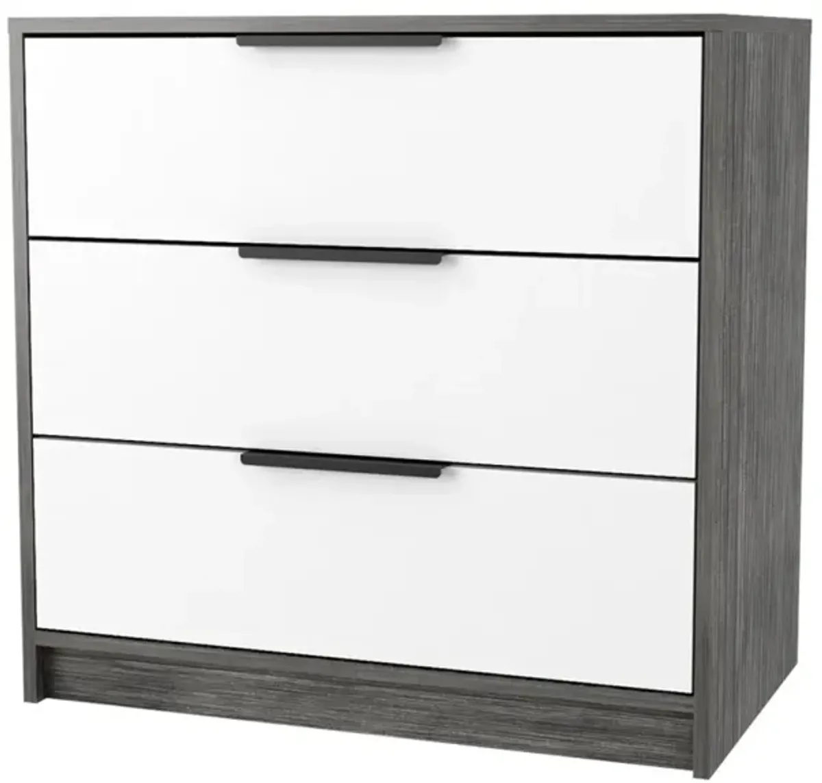 Cannon 3-Drawer Dresser Smokey Oak And White