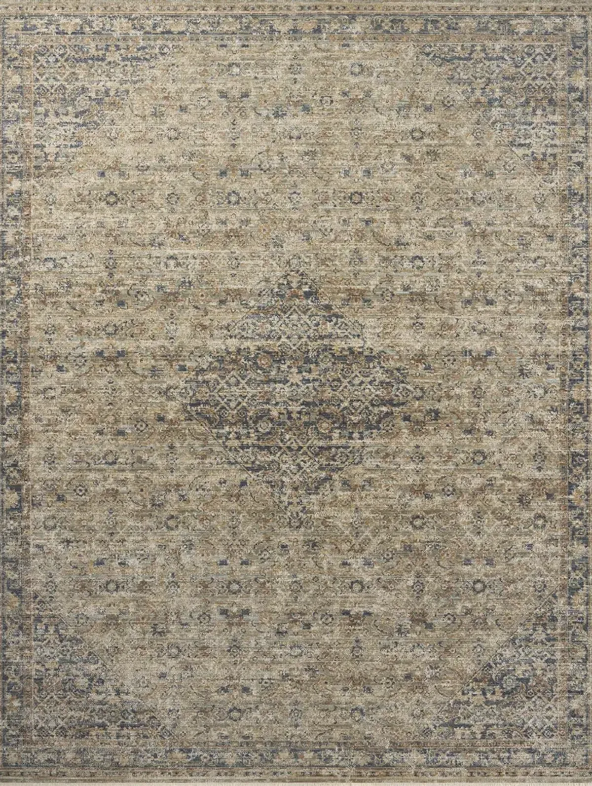 Heritage HER-08 Sage / Navy 10''0" x 14''0" Rug by Patent Pending