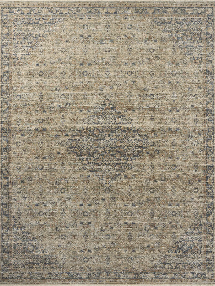 Heritage HER-08 Sage / Navy 10''0" x 14''0" Rug by Patent Pending