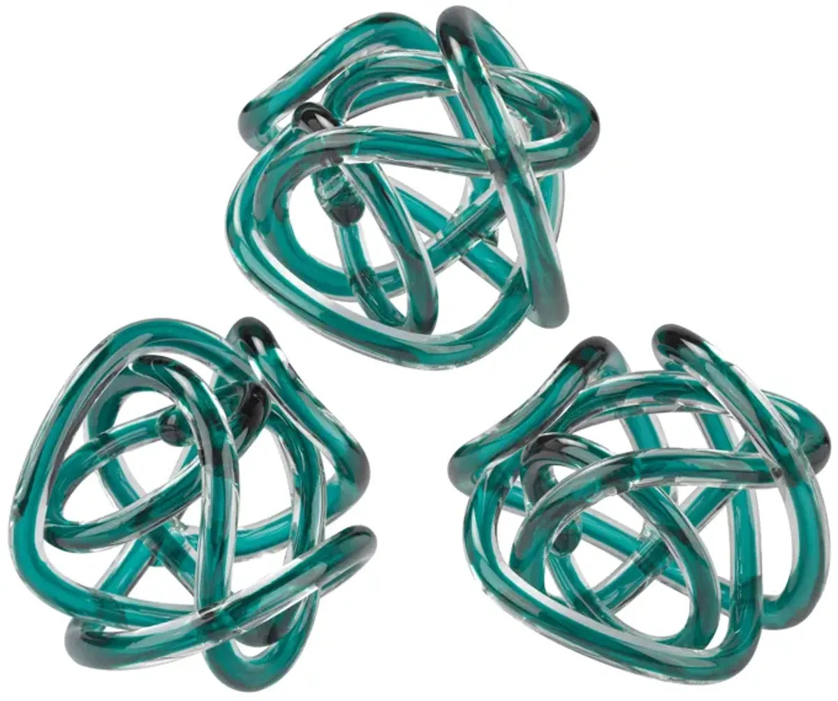 Glass Knot - Set of 3