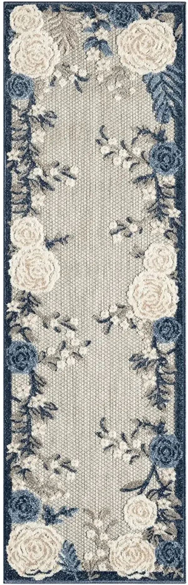 Aloha ALH32 Blue/Gray 2' x 6' Rug