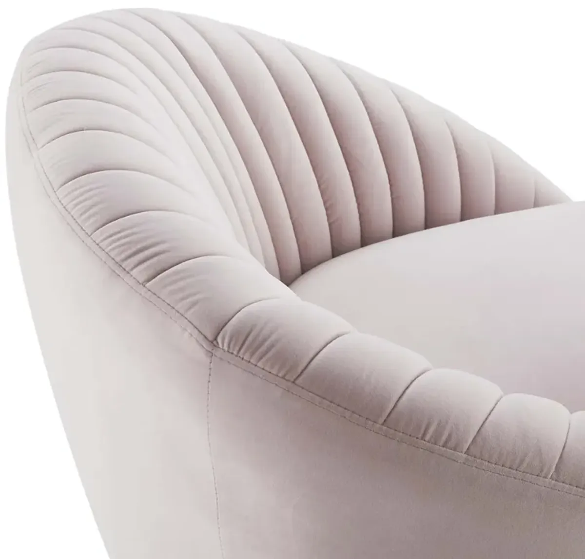 Whirr Tufted Performance Velvet Swivel Chair