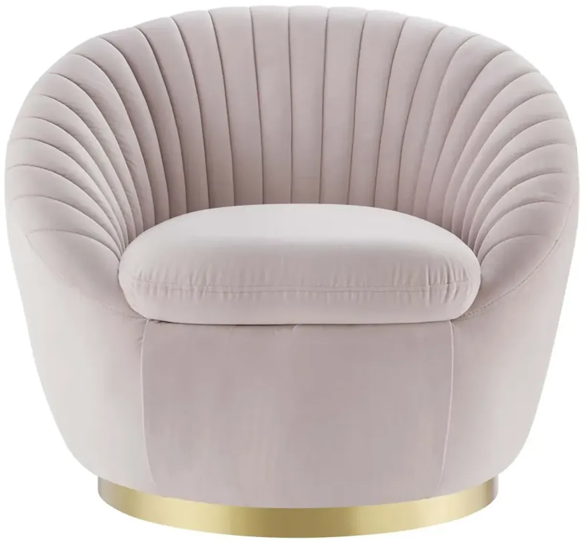 Whirr Tufted Performance Velvet Swivel Chair