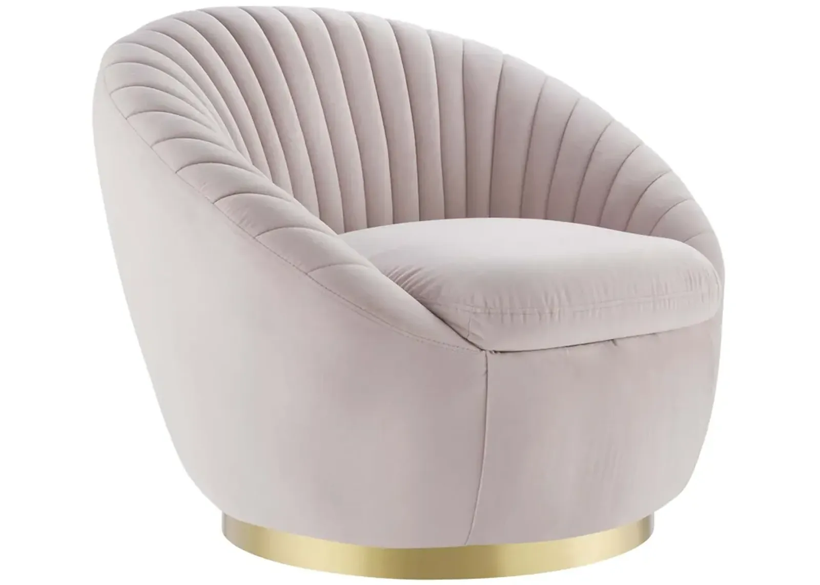 Whirr Tufted Performance Velvet Swivel Chair