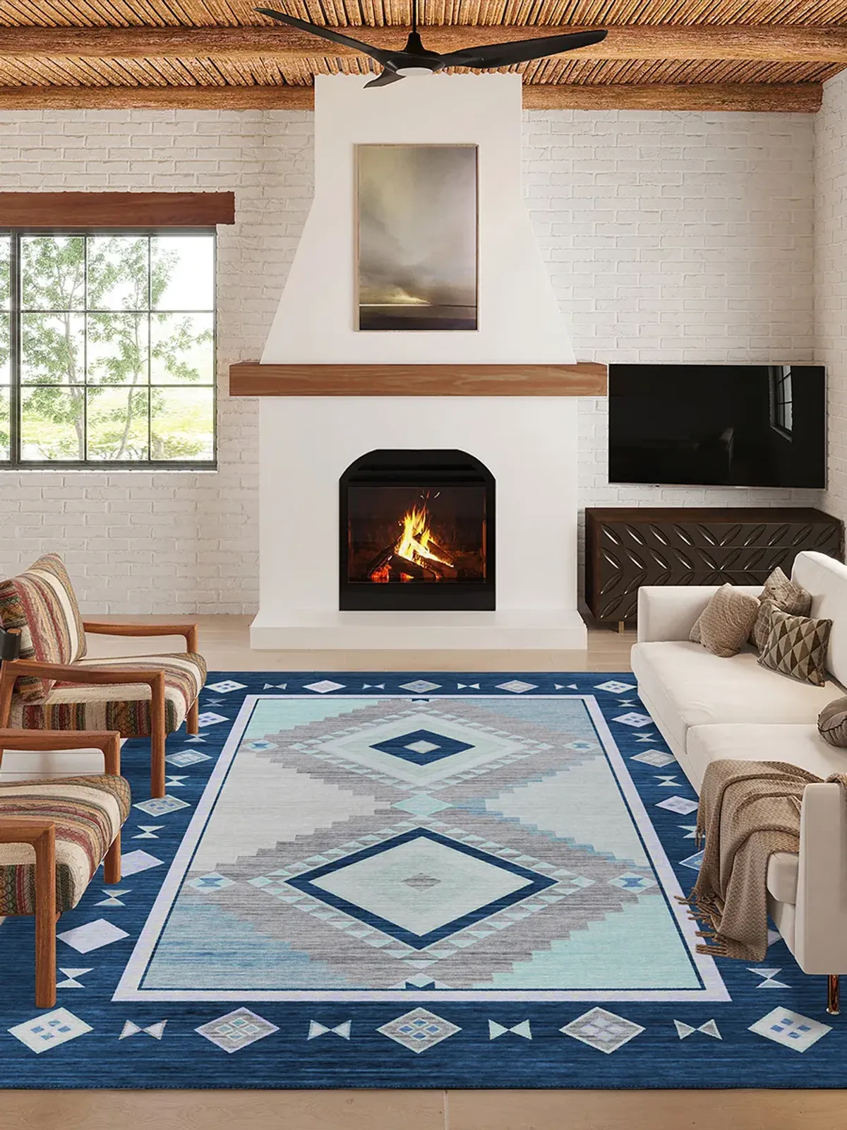 Phoenix PH2 Denim 5' x 7'6" Rug