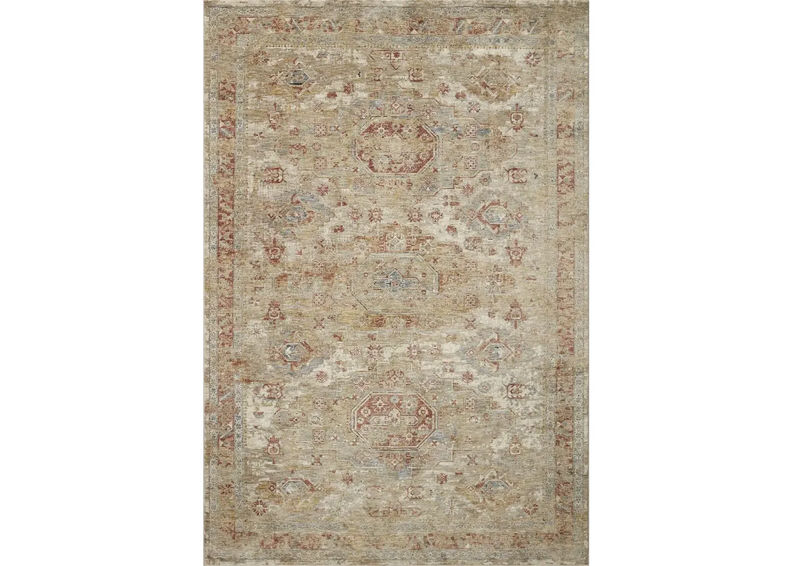 Gaia GAA02 Gold/Taupe 5' x 7'8" Rug