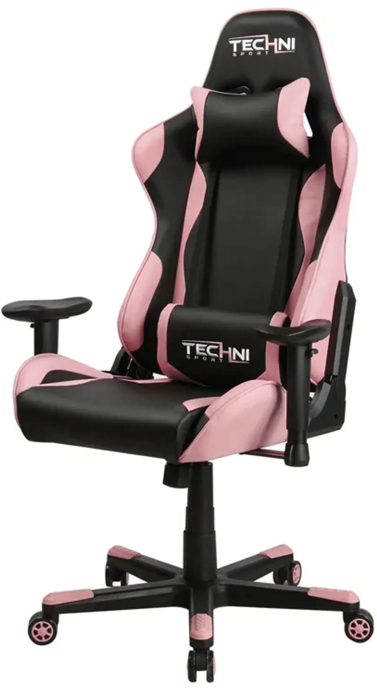 Ergonomic High Back Racer Style Pc Gaming Chair, Pink