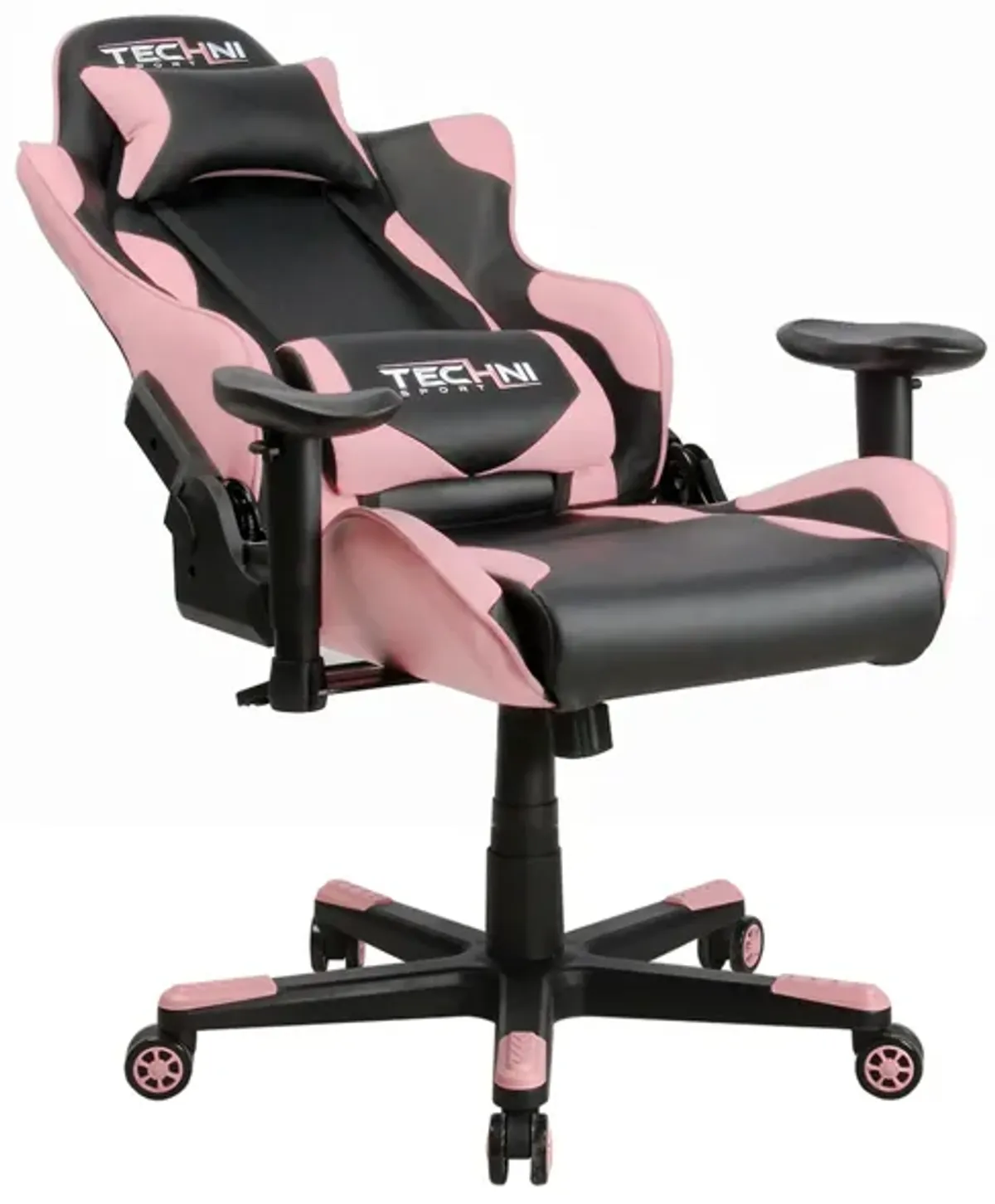 Ergonomic High Back Racer Style Pc Gaming Chair, Pink