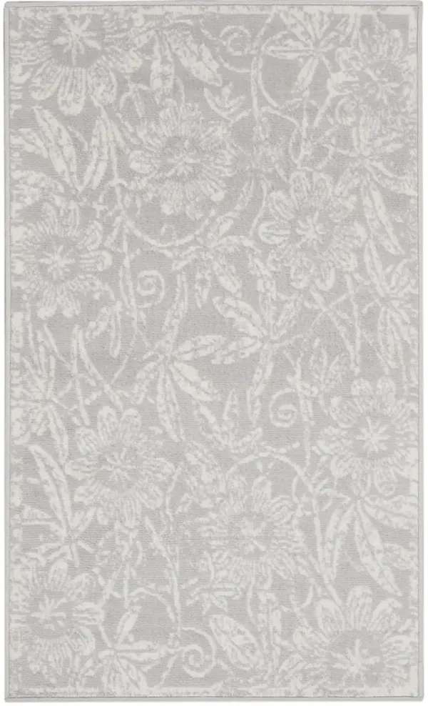 Whimsicle WHS05 Gray 3' x 5' Rug