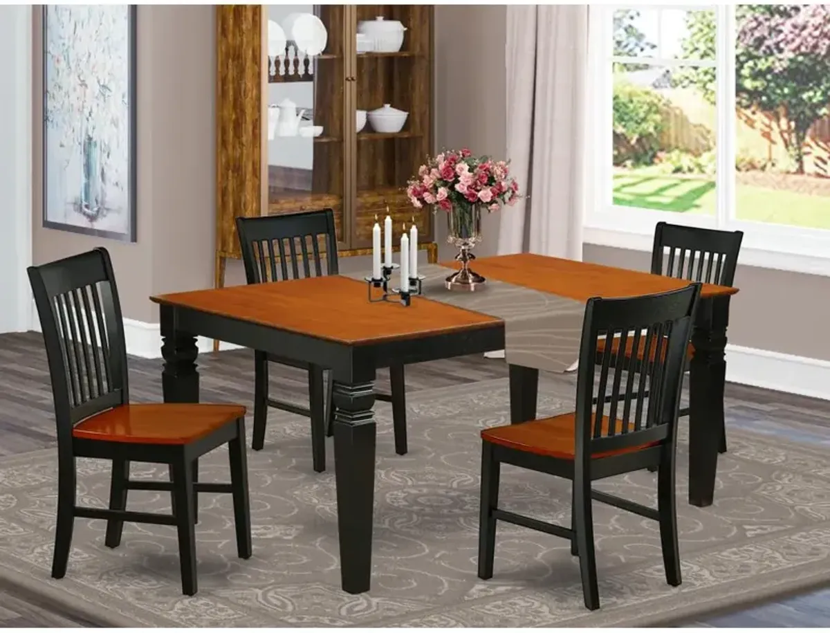 Dining Room Set Black & Cherry