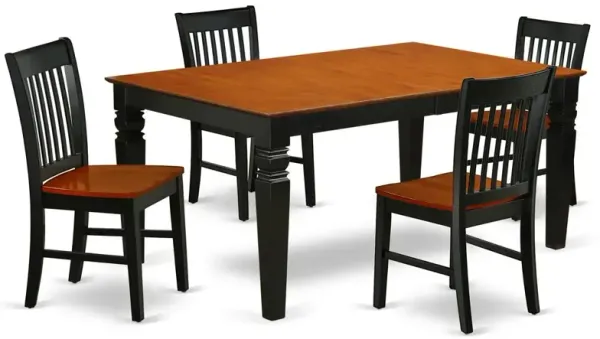 Dining Room Set Black & Cherry