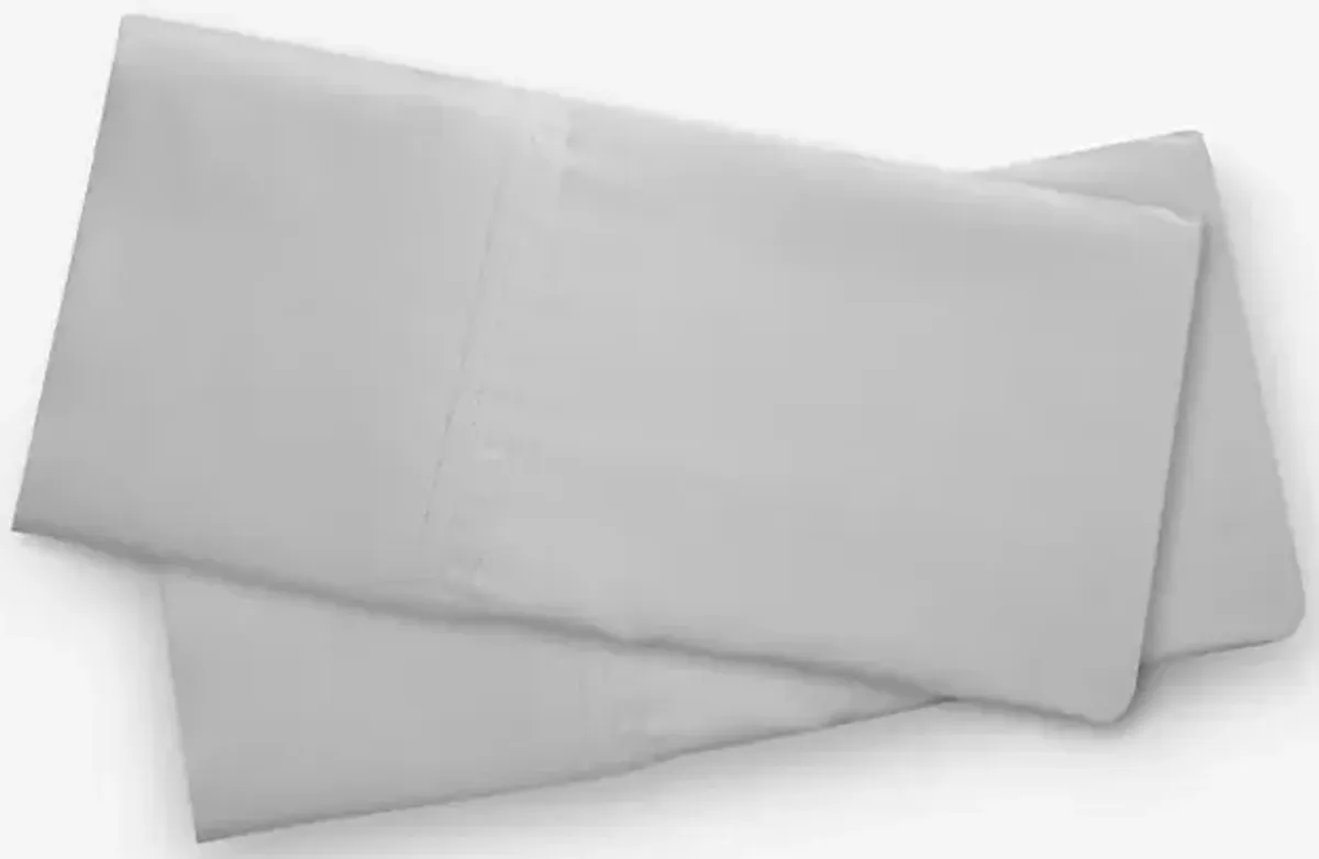 Hyper-Cotton Queen Pillowcase Set in Light Gray