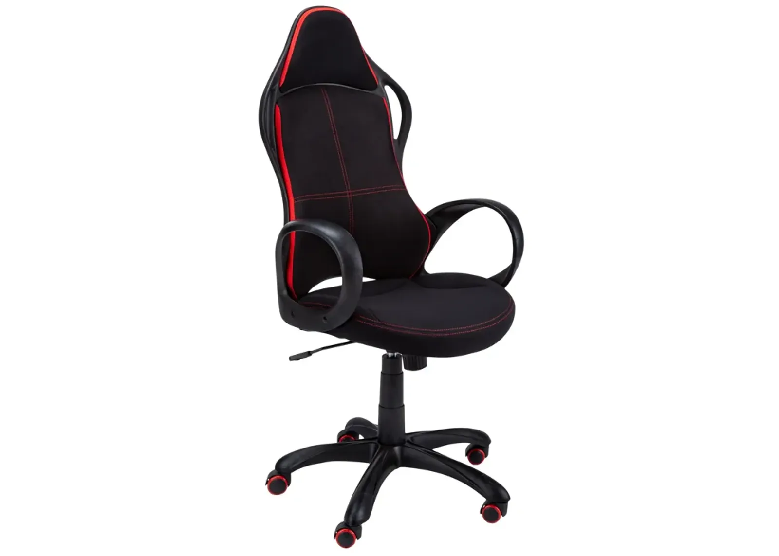 Monarch Specialties I 7259 Office Chair, Gaming, Adjustable Height, Swivel, Ergonomic, Armrests, Computer Desk, Work, Metal, Mesh, Black, Red, Contemporary, Modern