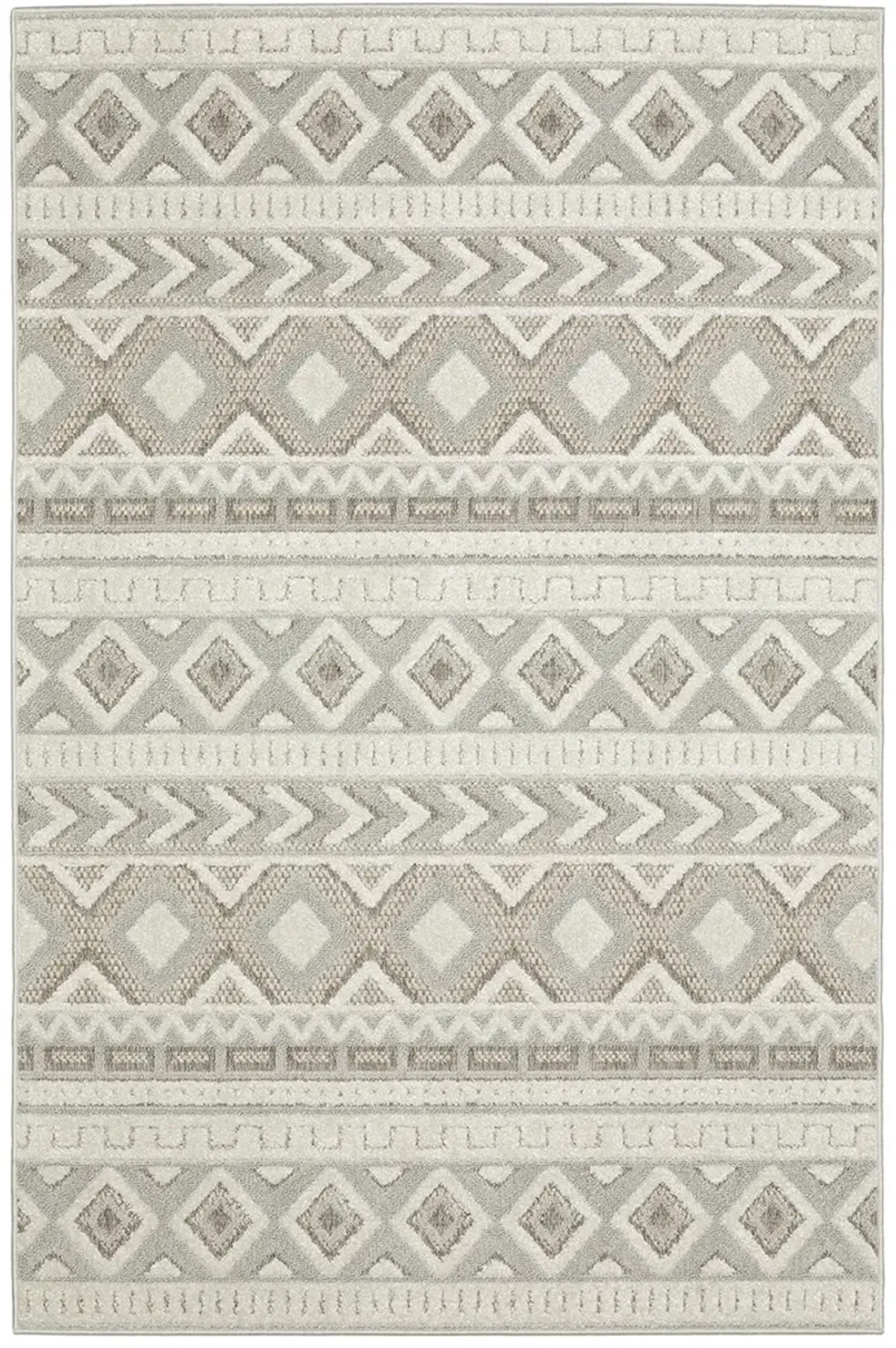 Tangier 3'3" x 5' Grey Rug