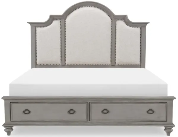 Kingston Upholstered Queen Panel Bed w/Storage