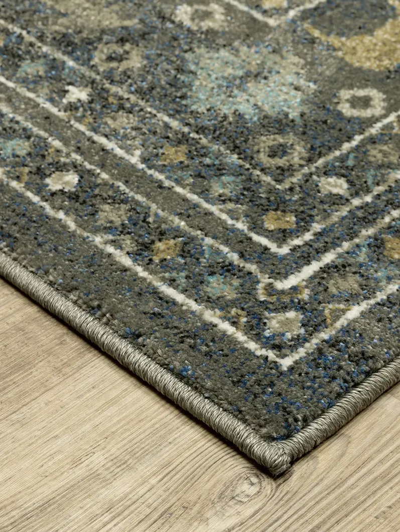 Venice 3'10" x 5'5" Blue Rug