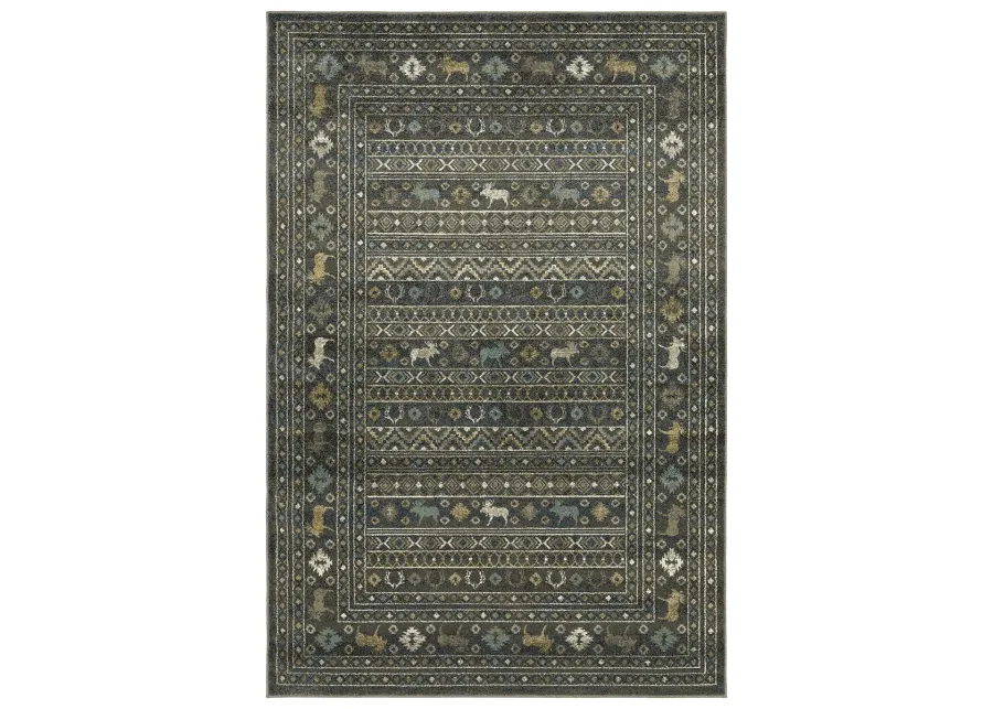 Venice 3'10" x 5'5" Blue Rug