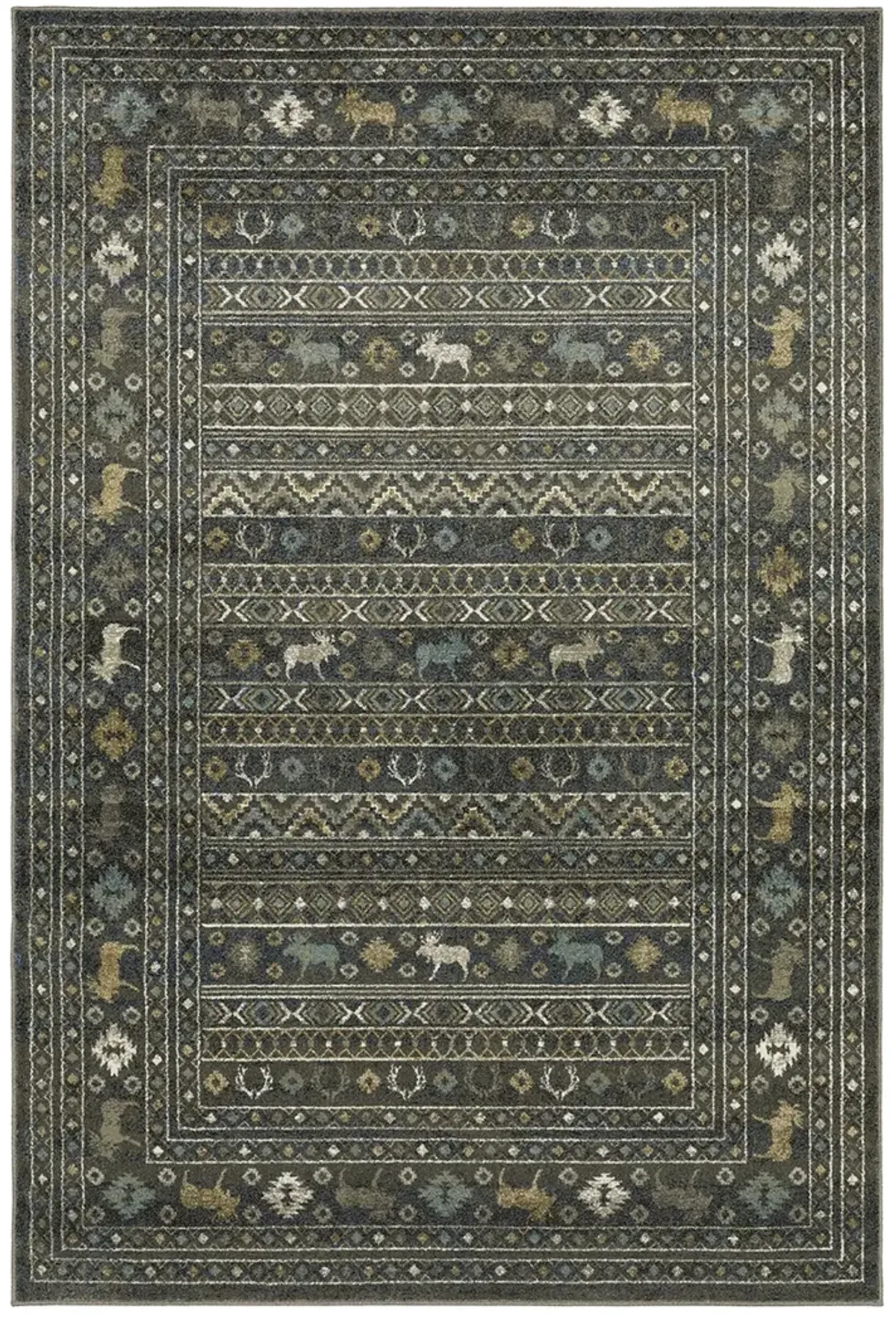 Venice 3'10" x 5'5" Blue Rug