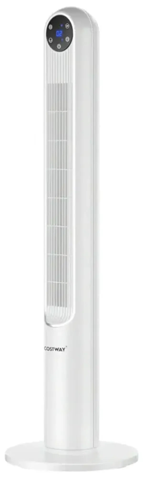 42 Inch 80 Degree Tower Fan with Smart Display Panel and Remote Control
