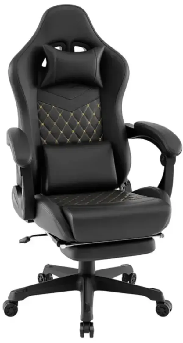 Hivvago Ergonomic Video Game Computer Chair with Headrest and Lumbar Pillow