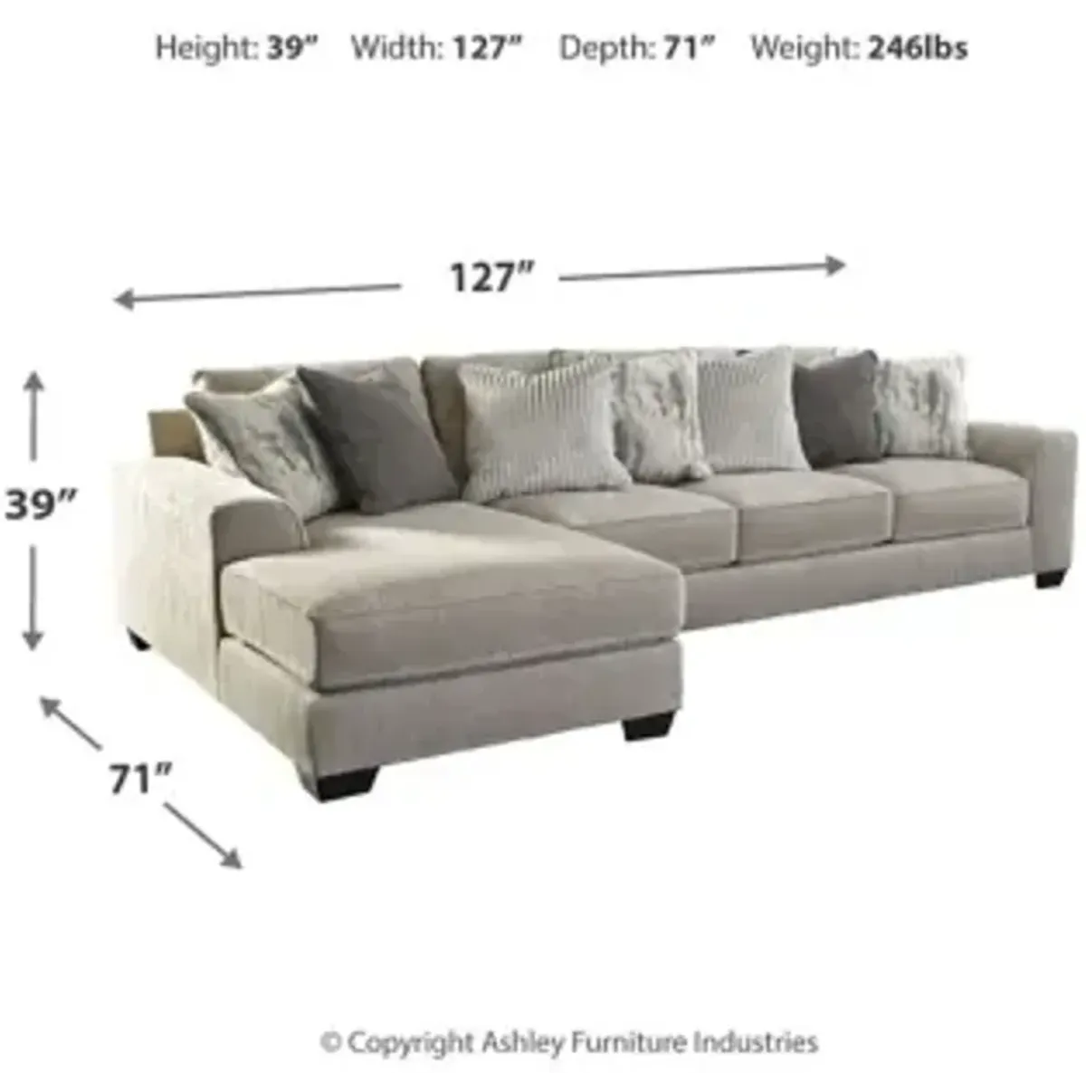 Ardsley 2-Piece Sectional with Chaise