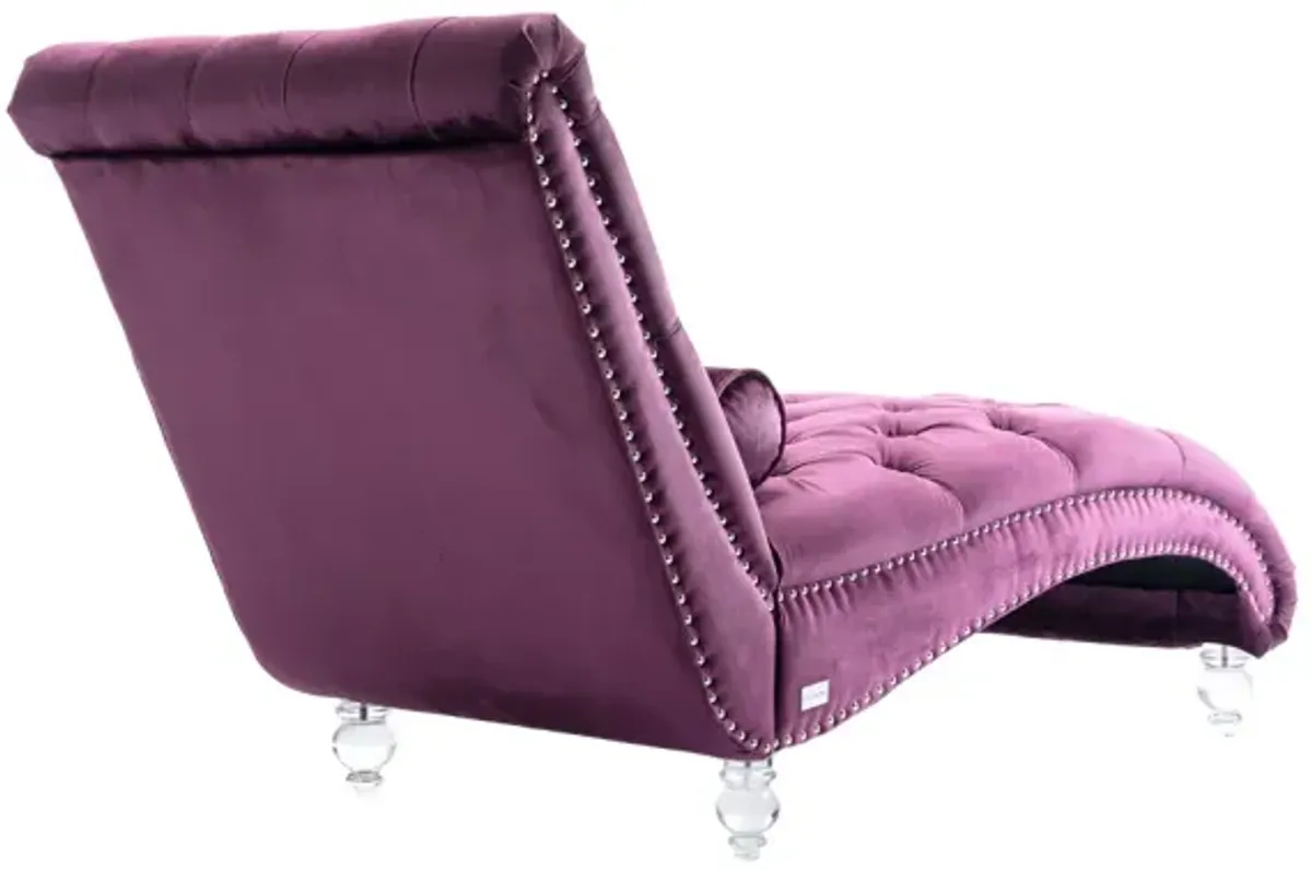 Leisure Concubine Sofa With Acrylic Feet