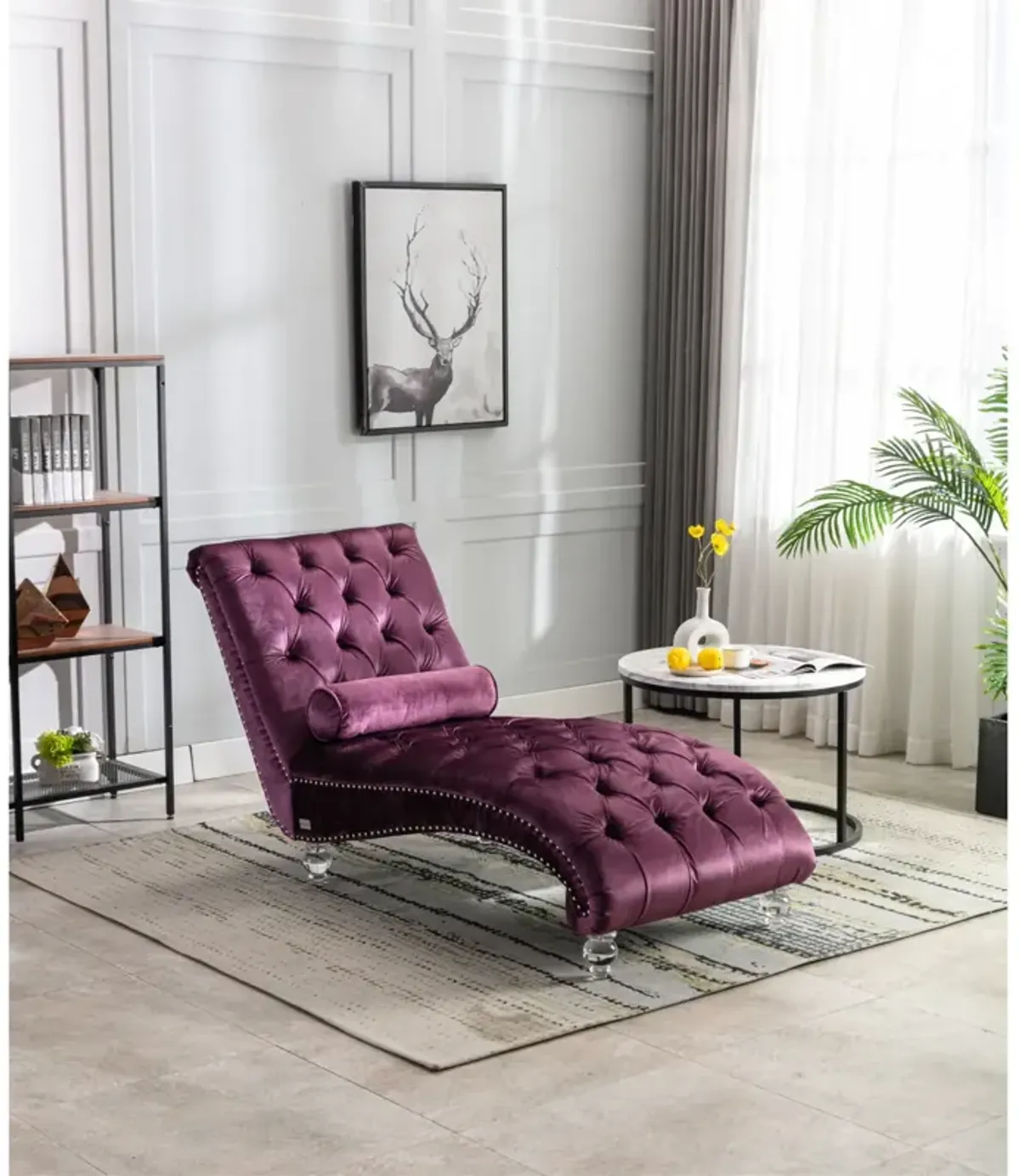 Leisure Concubine Sofa With Acrylic Feet