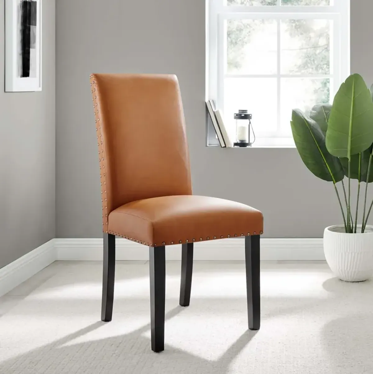 Parcel Dining Faux Leather Side Chair