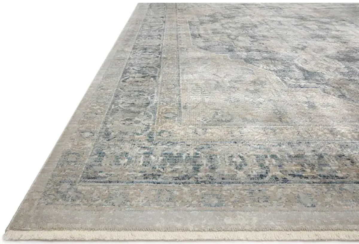 Elise ELI01 Neutral/Blue 6'7" x 9'9" Rug