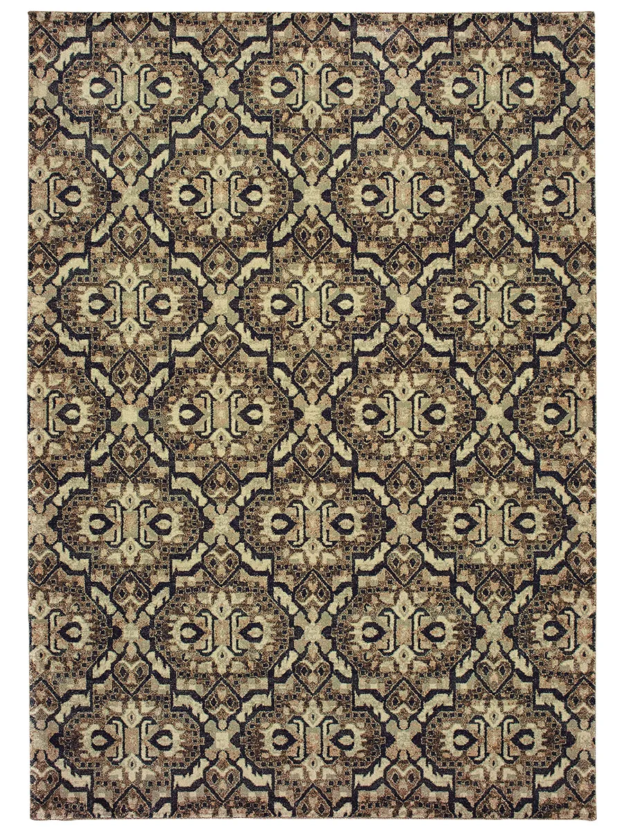 Raleigh 5'3" x 7'6" Brown Rug