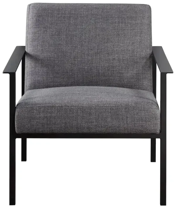 Comfort Pointe Milano Charcoal Stationary Metal Accent Chair