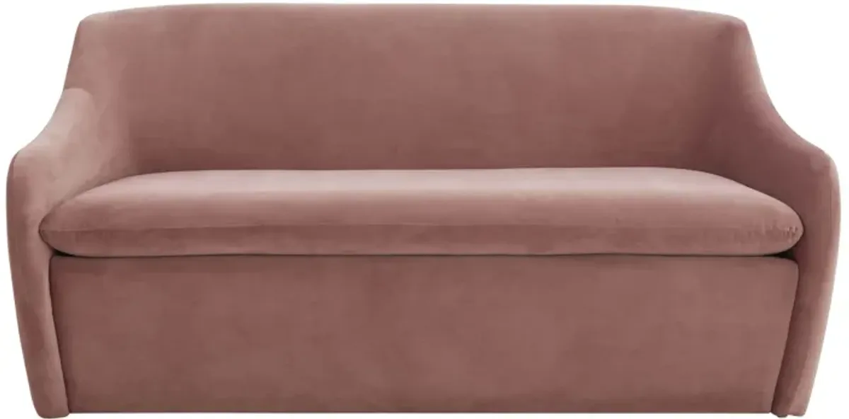 Cellia Frost Blue Velvet Loveseat