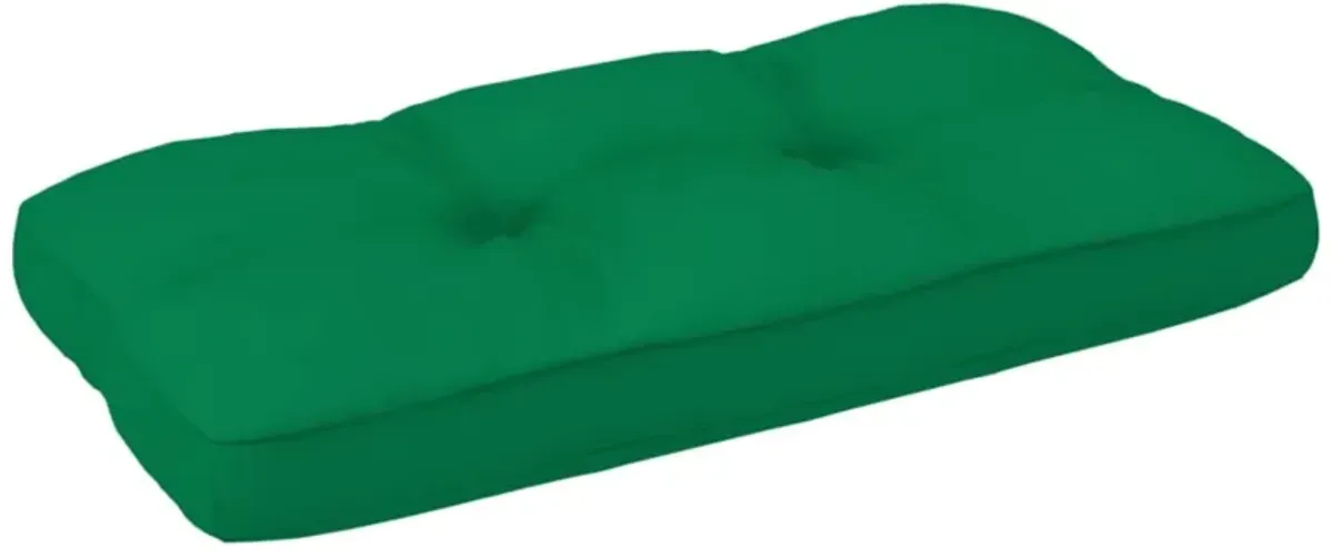 vidaXL Pallet Sofa Cushion Green 31.5"x15.7"x4.7"