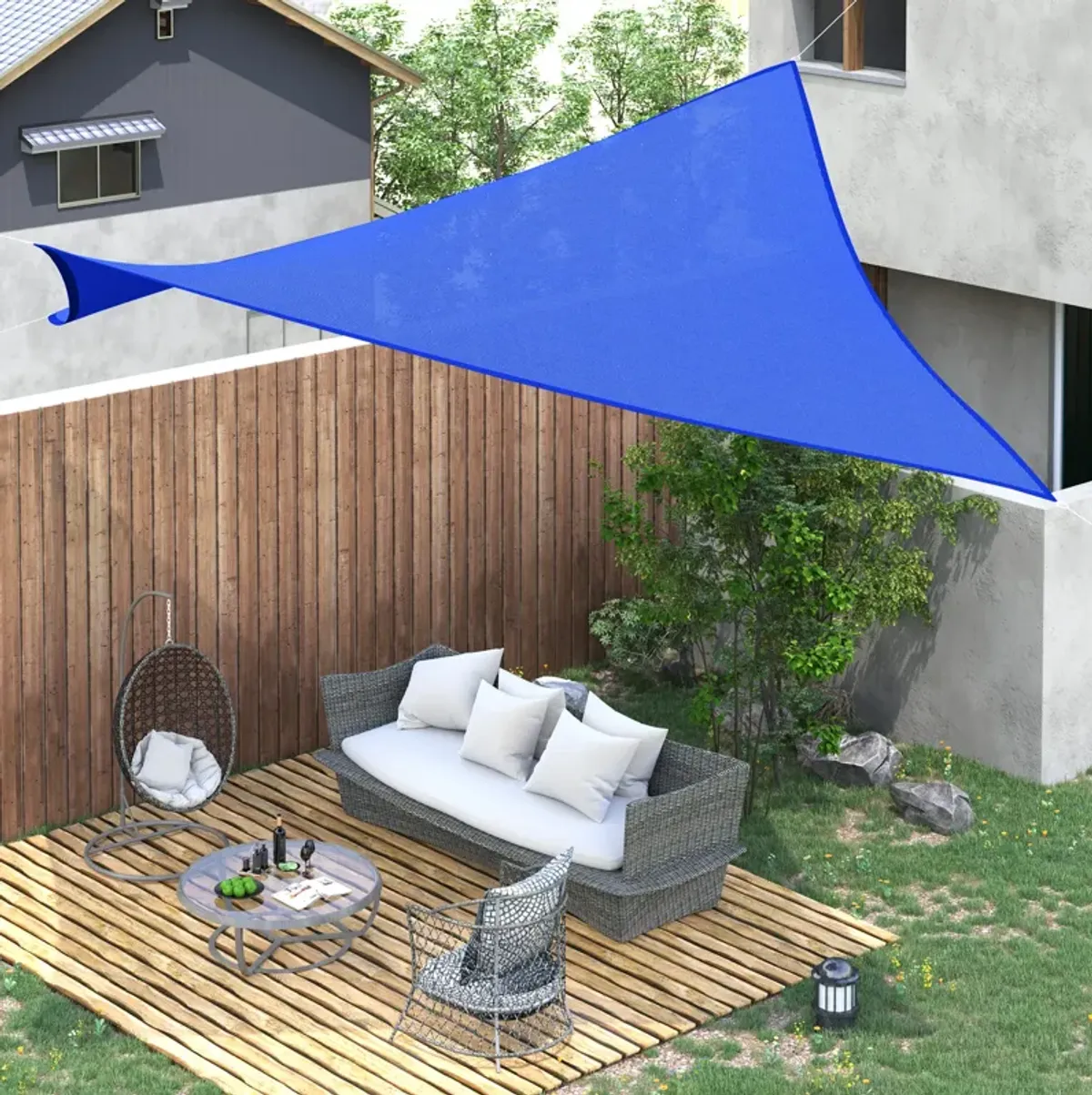 Sun Shade Sail Triangle Rectangle Square Outdoor Patio Canopy UV Top Shelter