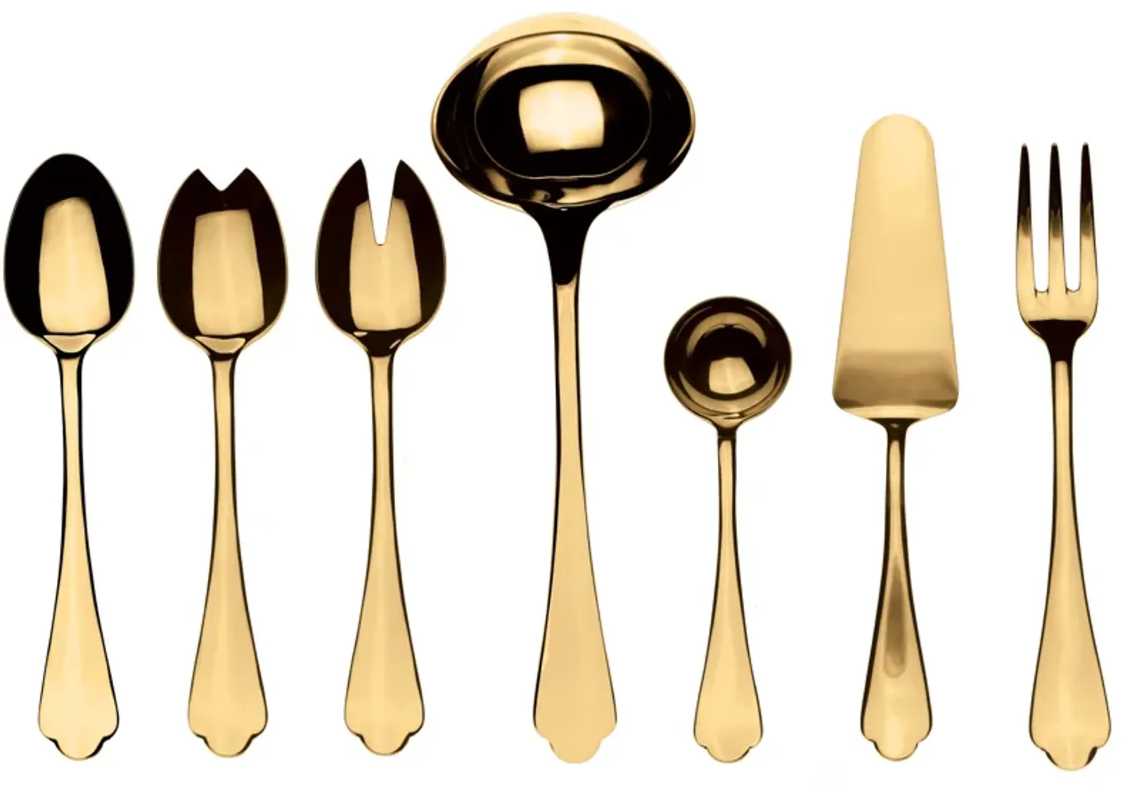 Dolce Vita Gold Serving Set 7 Pieces