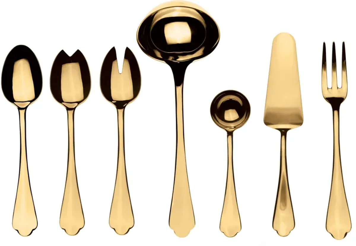 Dolce Vita Gold Serving Set 7 Pieces