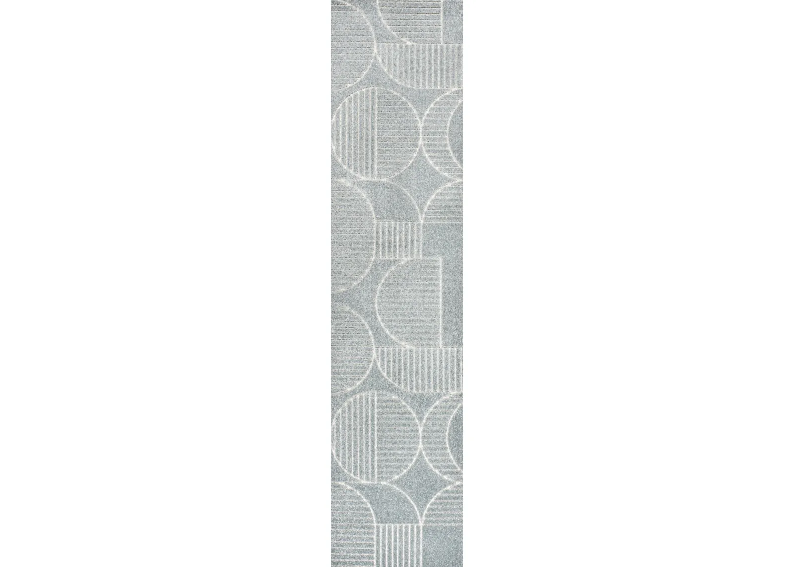 Nordby Geometric Arch Scandi Striped Area Rug