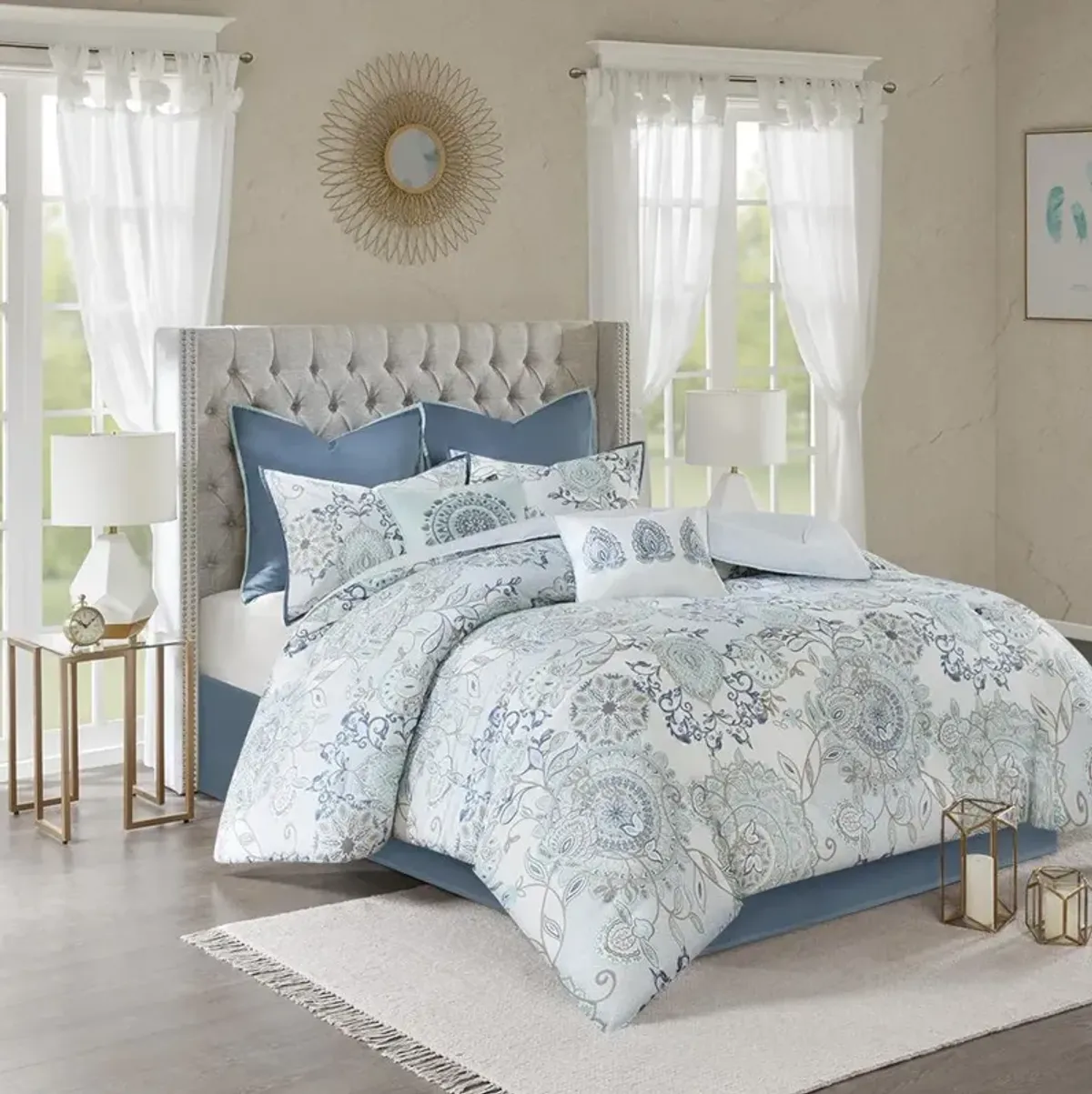 Belen Kox 8-Piece Printed Reversible Comforter Set, Belen Kox