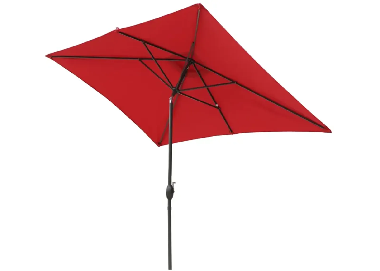 MONDAWE 10ft Rectangular Outdoor Patio Umbrella with Tilt and Crank