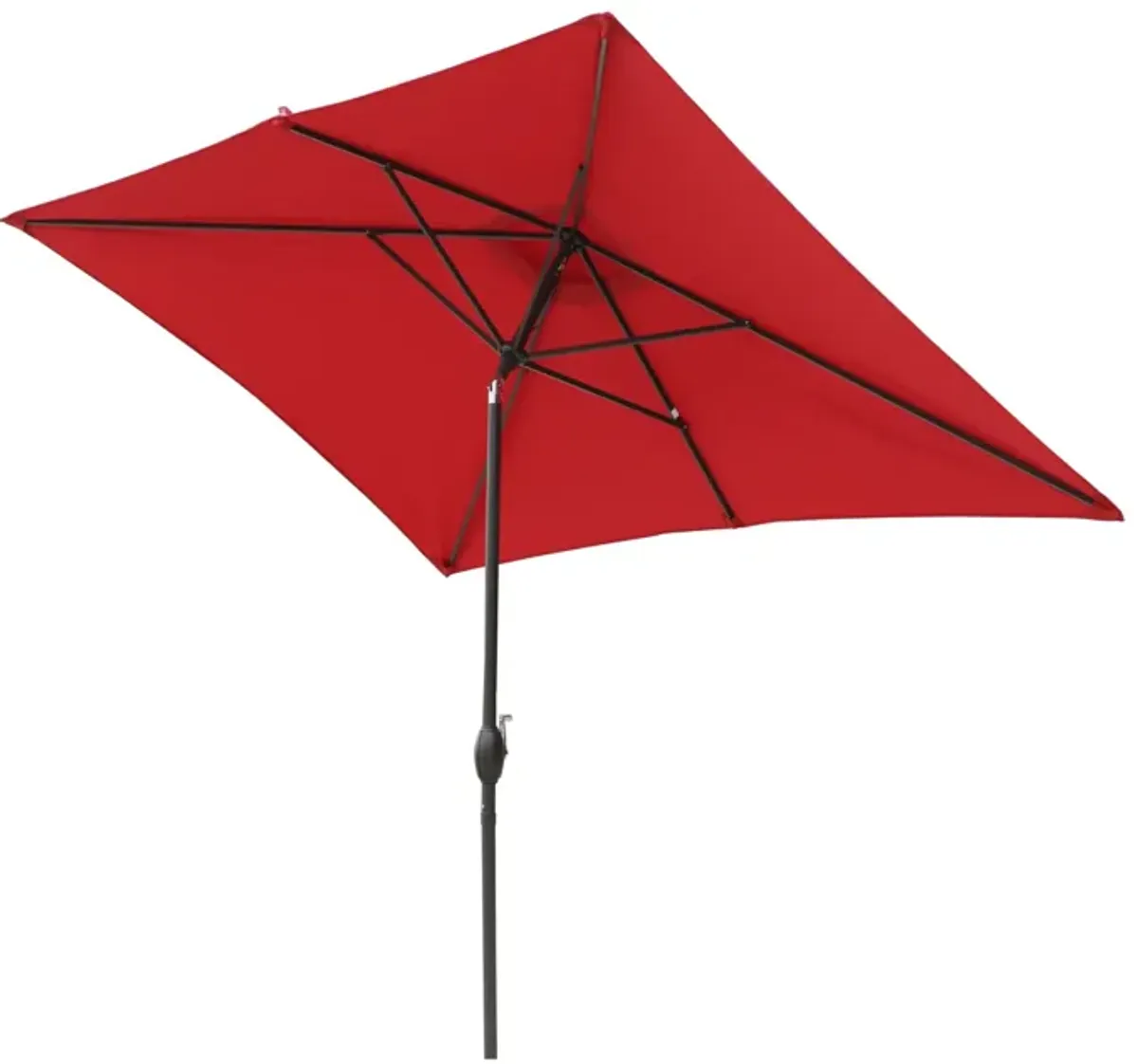 MONDAWE 10ft Rectangular Outdoor Patio Umbrella with Tilt and Crank