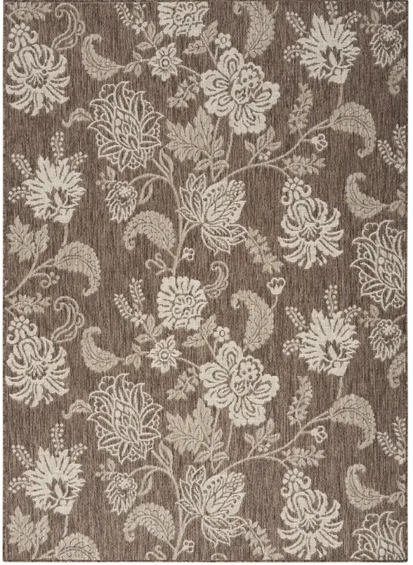 Garden Oasis GOA03 Mocha 6' x 9' Rug