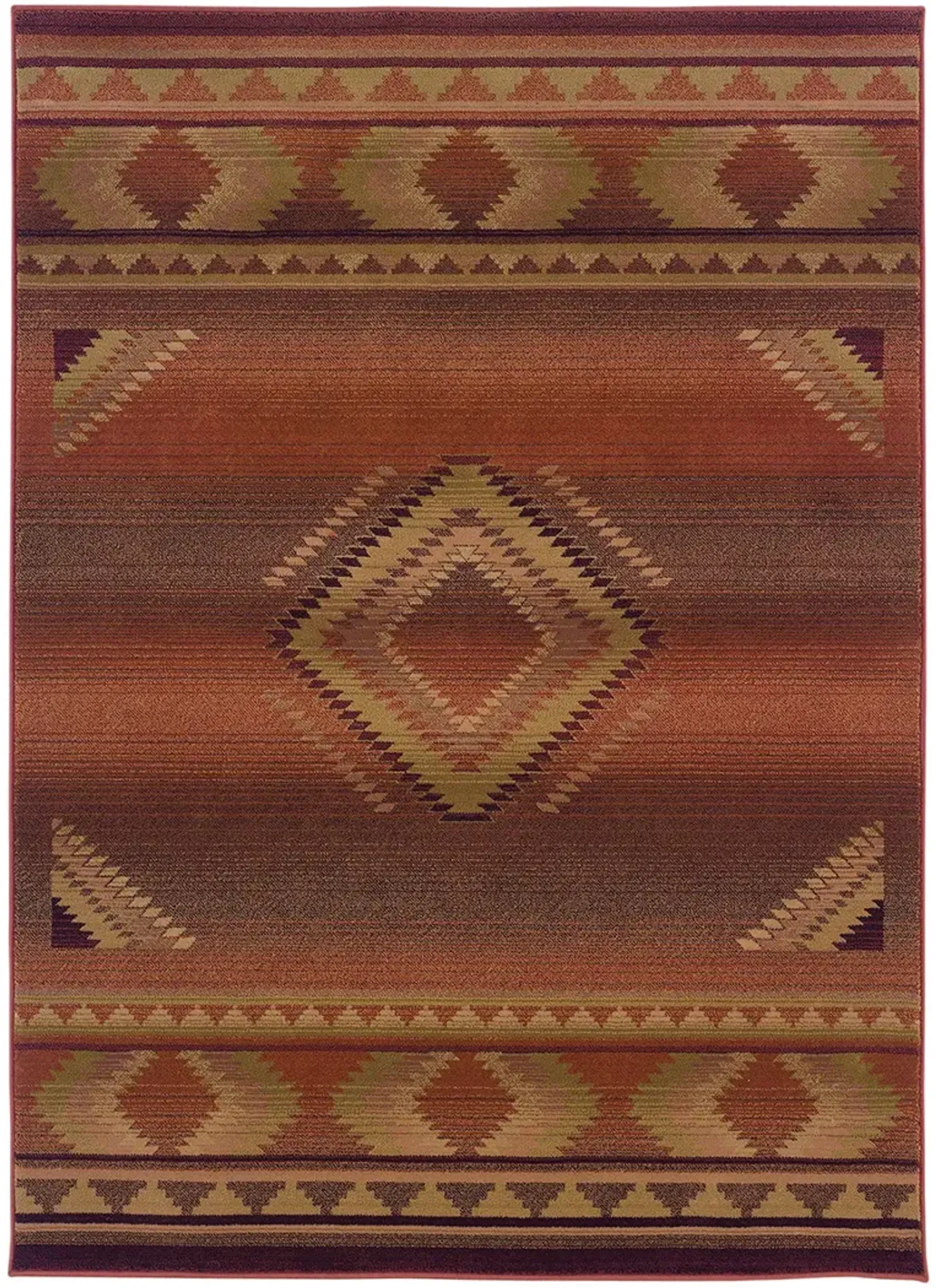 Generations 5'3" x 7'6" Red Rug