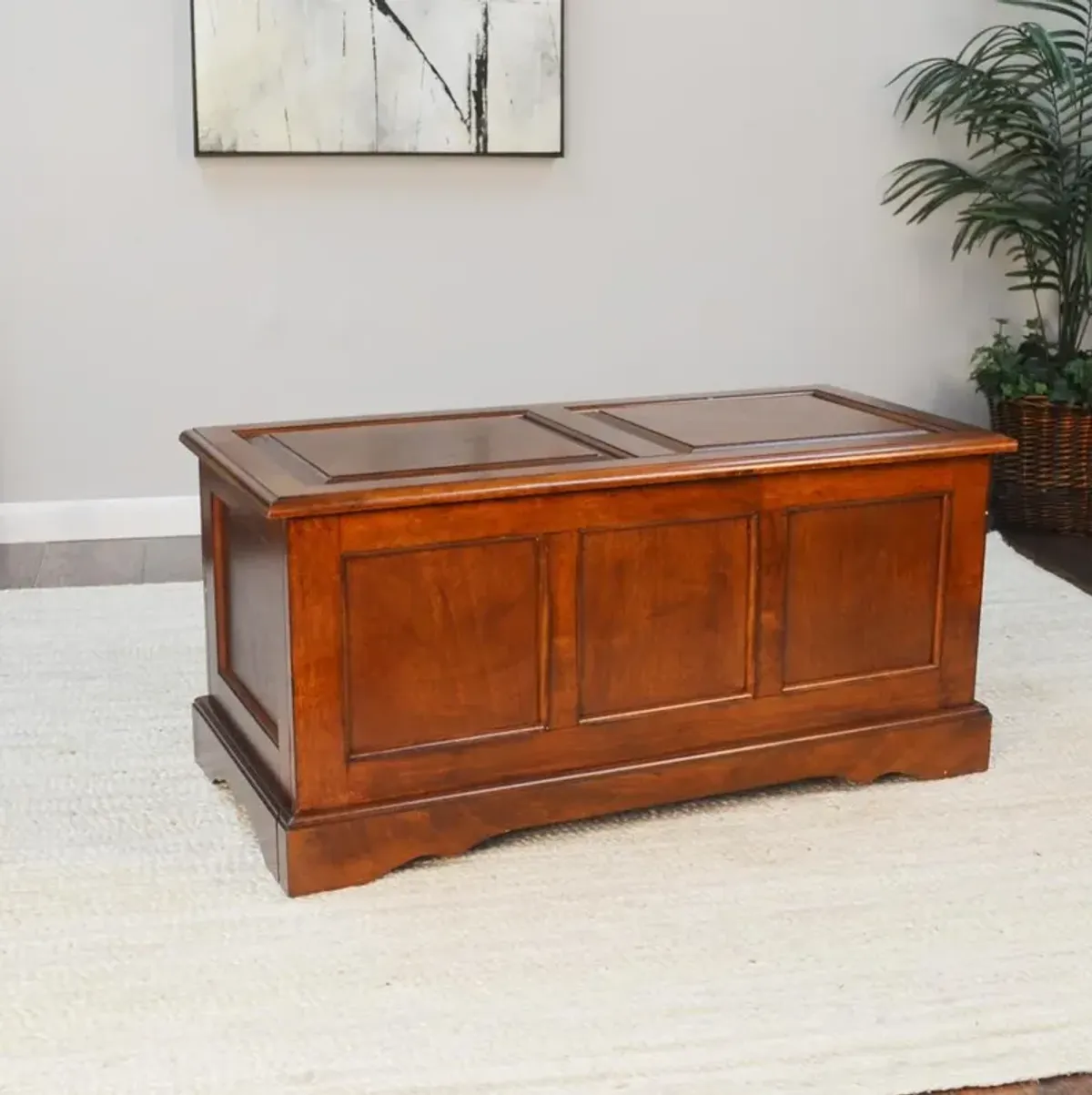 Carolina Living Camden Blanket Chest - Chestnut