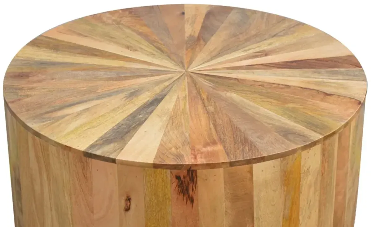 Solid Wood Round Wooden Coffee Table