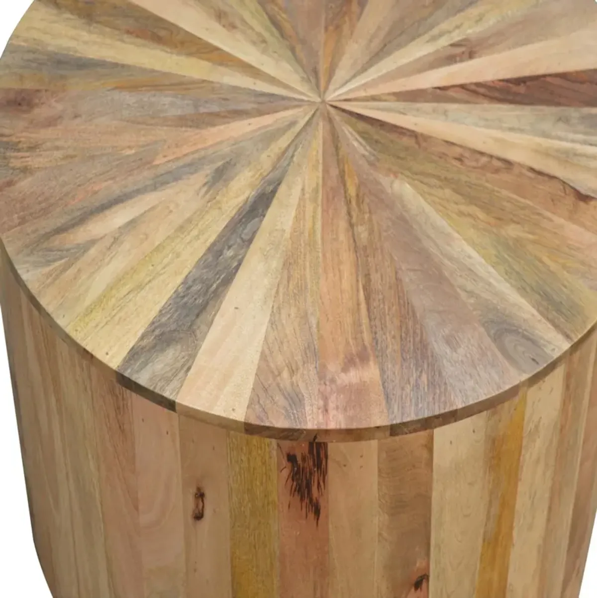 Solid Wood Round Wooden Coffee Table