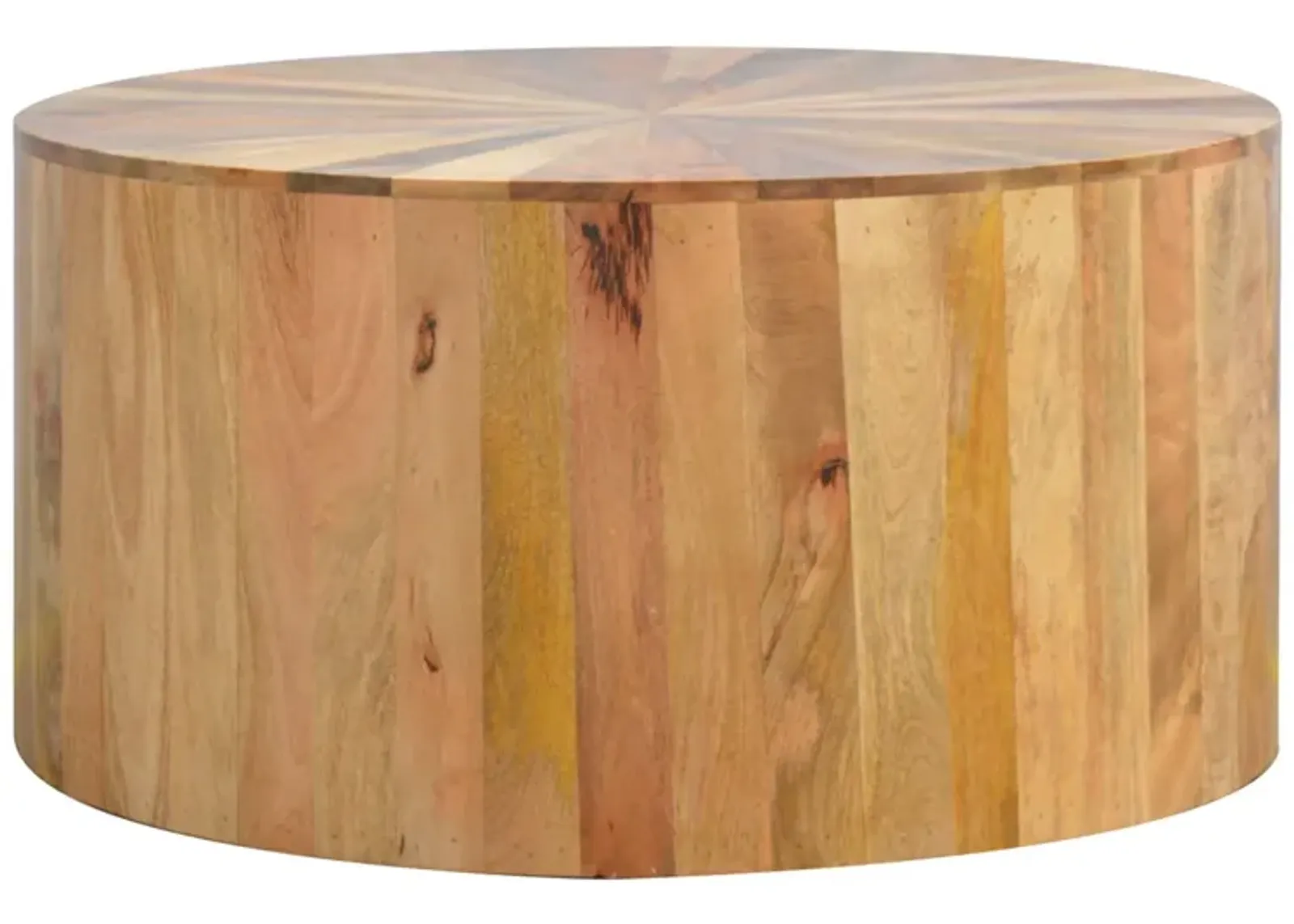 Solid Wood Round Wooden Coffee Table